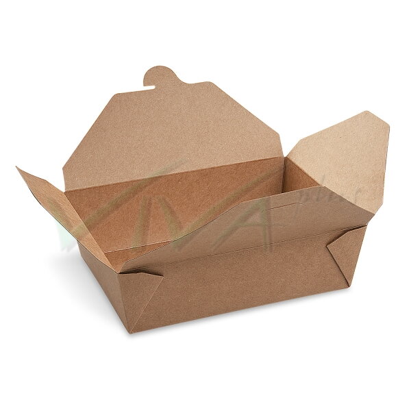 Food box nepremastitelný kraft (L)195 x 140 x 65 mm 1800ml (50ks)